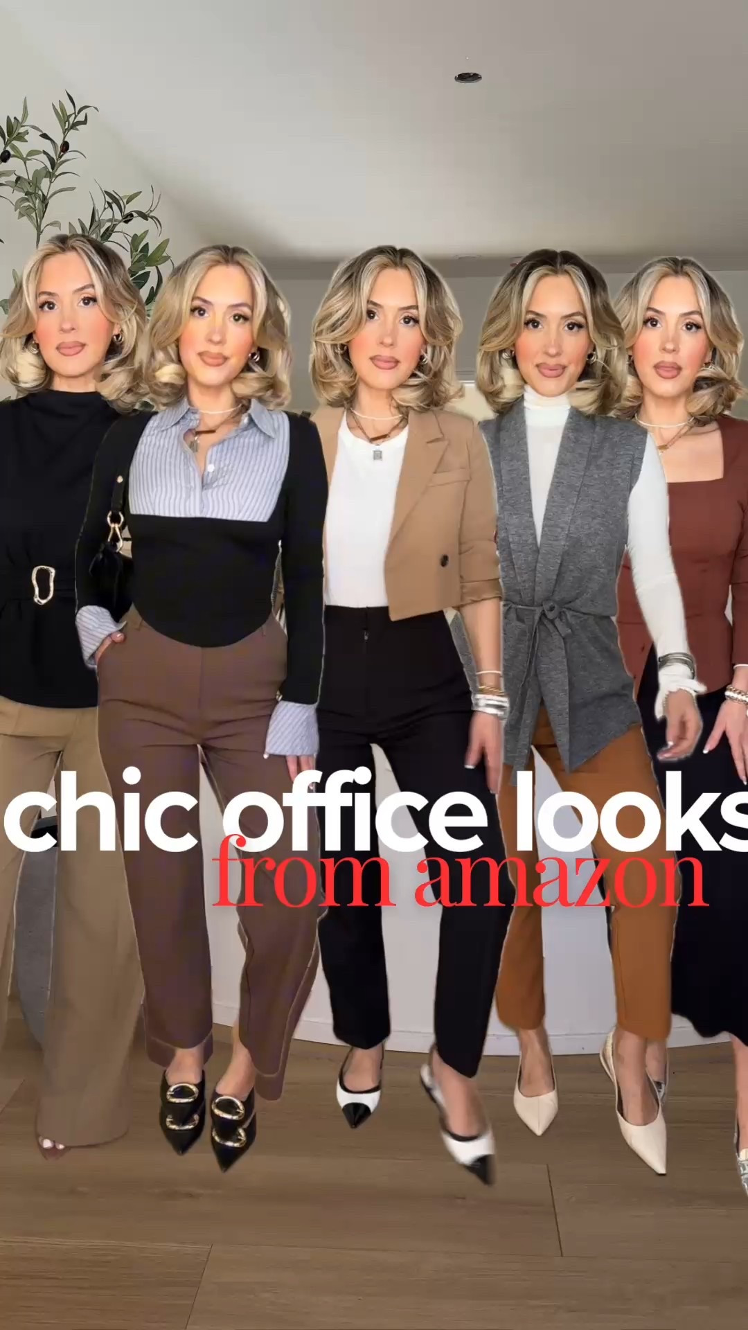 Chic office looks from Amazon 🖤👏🏼😮‍💨

Small in everything!!! 
Ankle Trousers have great stretch

#LTKFindsUnder50 #LTKootd #LTKWorkwear