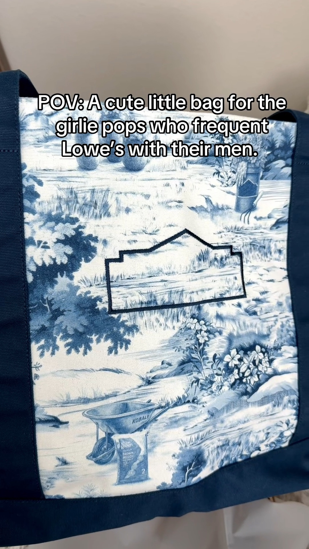 This @lowes member exclusive tote bag went VIRAL on my TikTok page! It has since sold out but I have added the link below so you can sign up for notifications if/when they restock. 

Name: Lowe's Blue Toile Canvas Tote Bag

#LTKSeasonal #LTKMothersDay #LTKTravel