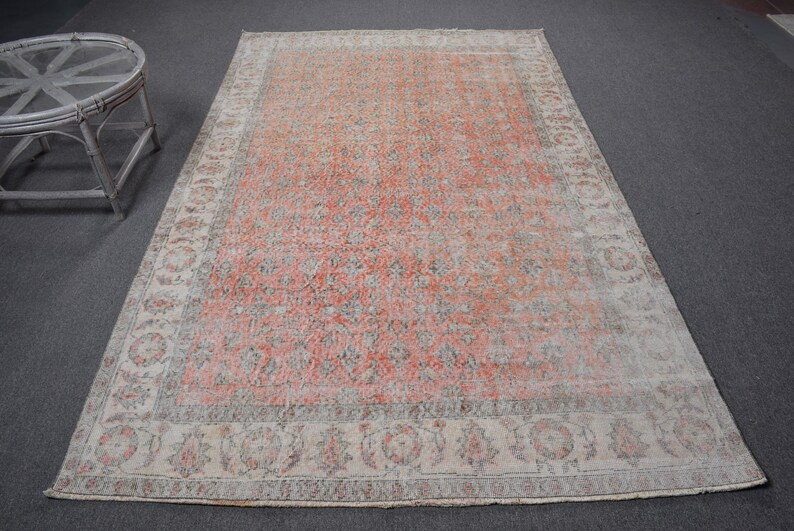 Turkish Rug,vintage Rug,5.3x8.8 Ft Large Rug,oushak Rugs, Rugs for Salon, Red Antique Rug, Large ... | Etsy (US)