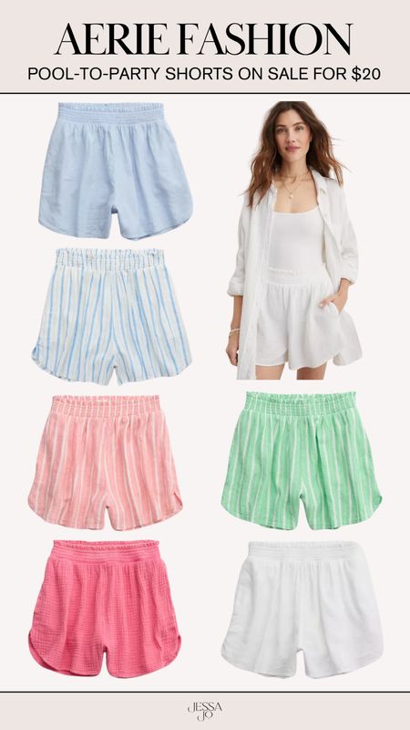 Aerie Fashion | Aerie Sale Alert | Pool-to-Party High Waisted Shorts | Linen Shorts | Summer Shorts 

#LTKSaleAlert #LTKStyleTip #LTKFindsUnder50