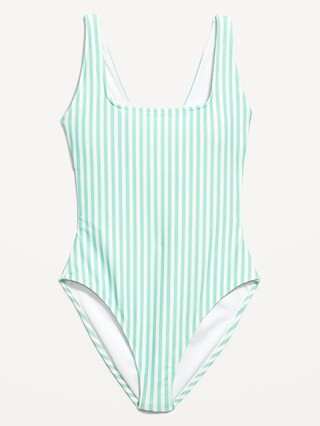 Matching Twist-Back Cutout One-Piece Swimsuit for Women | Old Navy (US)