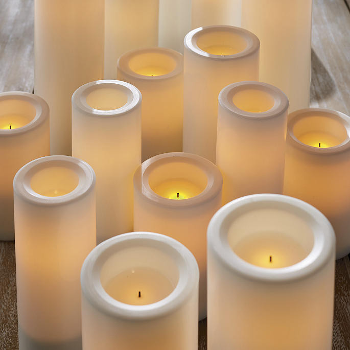 Battery-operated Flameless Outdoor Candles | Frontgate | Frontgate