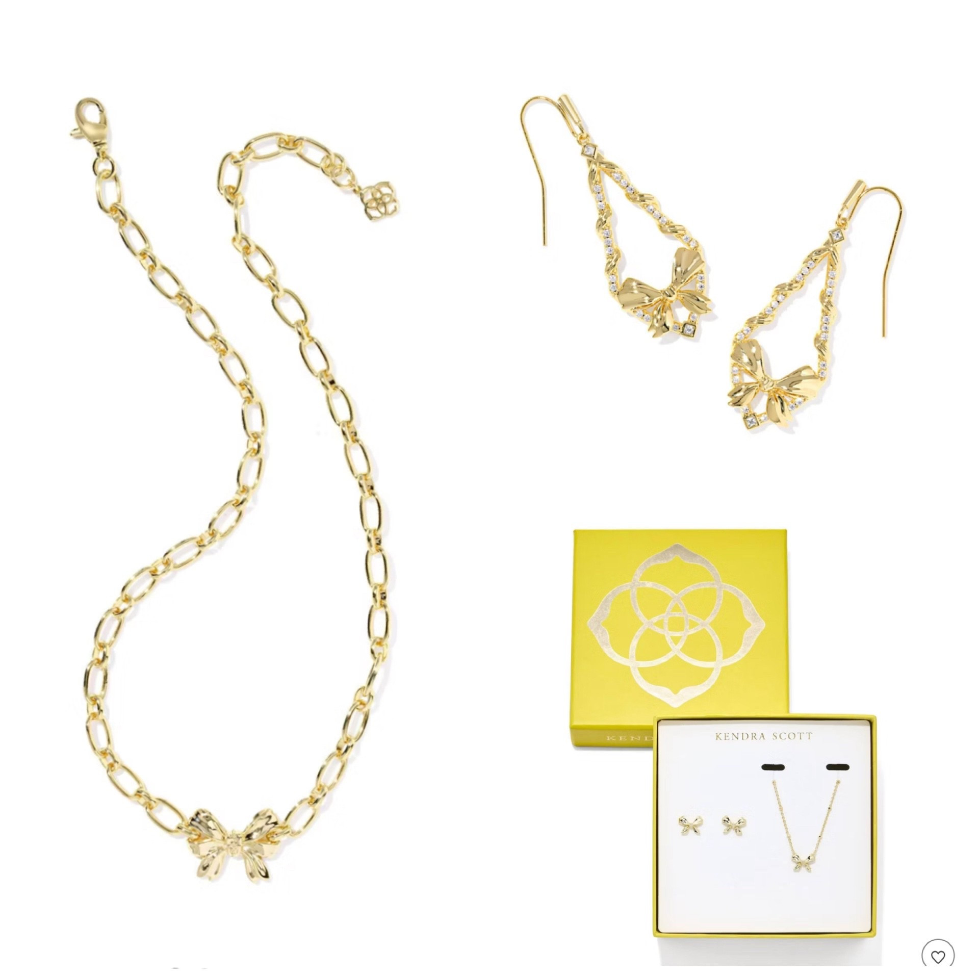 Bows 🎀 are still trending and I’m loving the KENDRA SCOTT X TARGET 🎯 collab! Perfect necklaces and earrings for yourself or for the perfect gift 🎁 for any lady on this your list! 

#LTKHoliday #LTKGiftGuide #LTKFindsUnder100