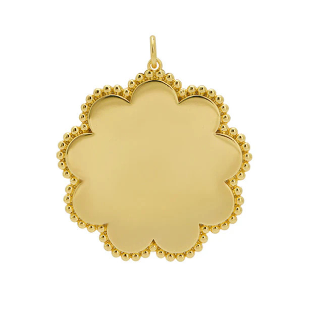 Large Scalloped Pendant | Goldbug Collection
