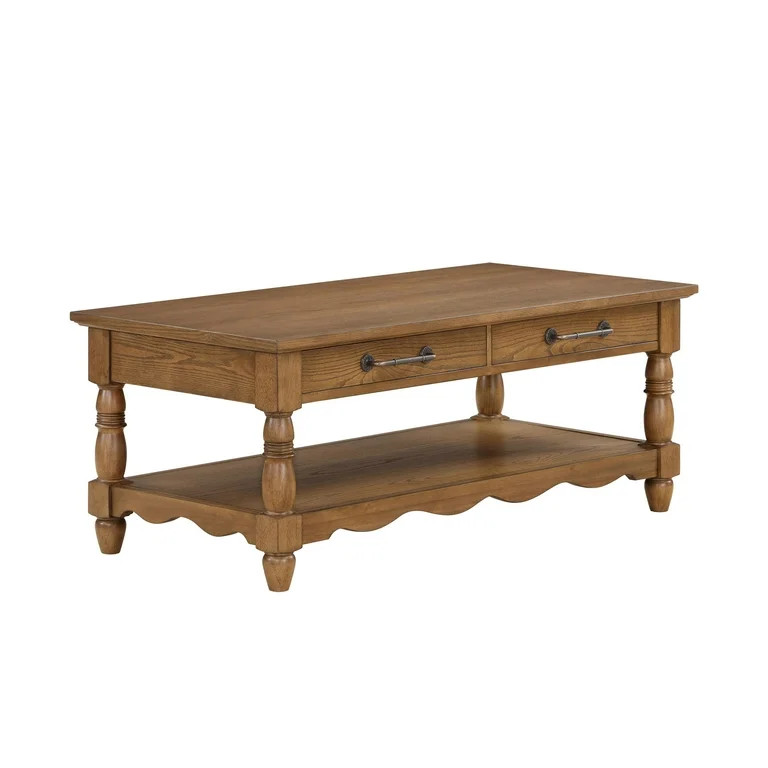 The Pioneer Woman Helen Coffee Table Made With Solid Wood Frame, Heirloom Brown | Walmart (US)