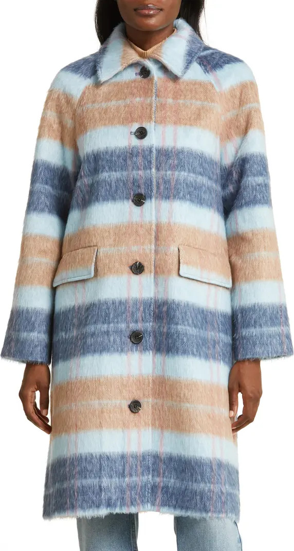 Avec Les Filles Plaid Raglan Sleeve Coat | Nordstrom | Nordstrom