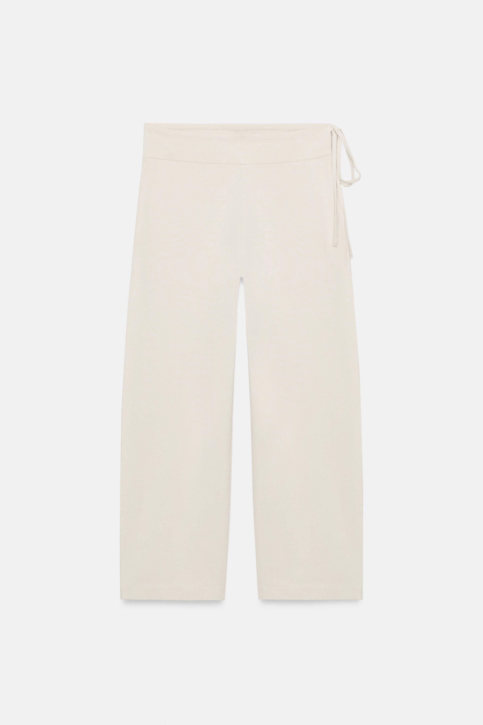 STRAIGHT LEG DRAWSTRING PANTS | Zara US