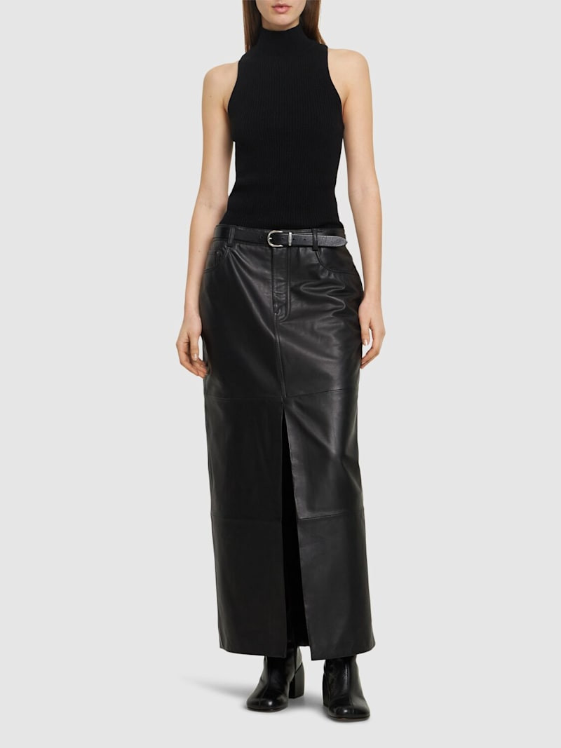 Veda Tazz leather maxi skirt | Luisaviaroma