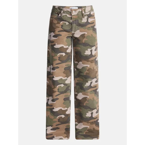 No Boundaries Mid Rise Baggy Jeans, 29", 31", 33" Inseams, Women'sand Women's Plus Sizes 00-24W | Walmart (US)
