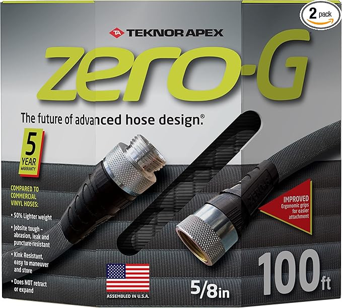 100ft zero-G Lightweight Kink-Free Garden Hose - 2 Pack | Amazon (US)