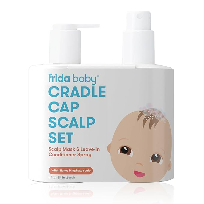 Frida Baby Cradle Cap Treatment, Cradle Cap Shampoo for Babies + Flake Fixer Scalp Spray, Cradle ... | Amazon (US)