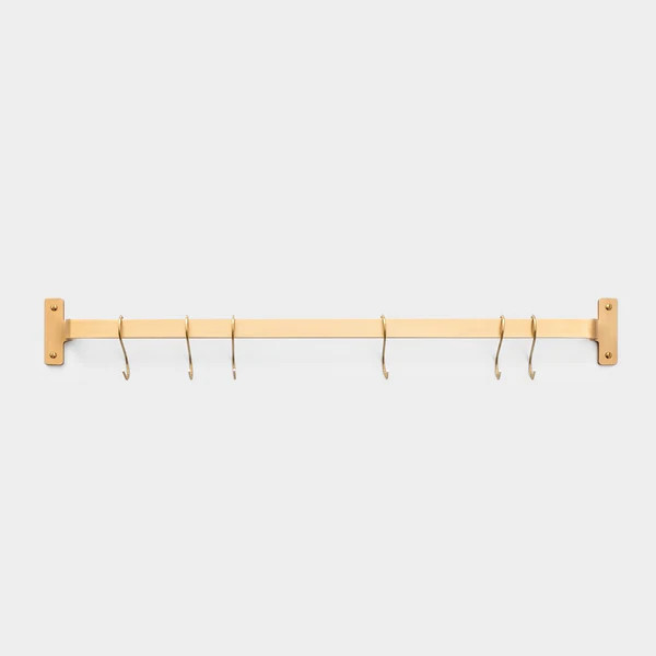 Nicolai Utility Rail - Natural Brass | Schoolhouse