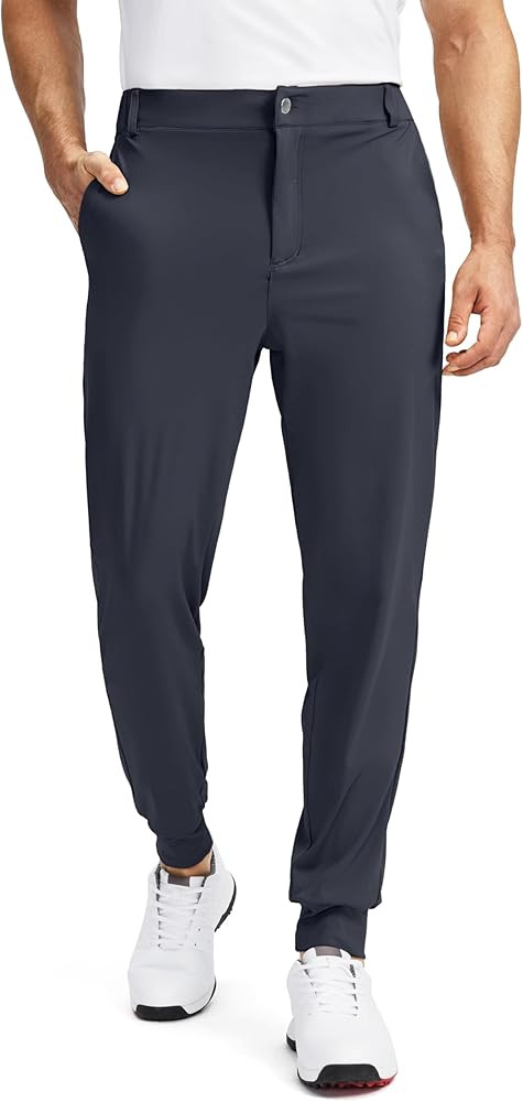Soothfeel Men's Golf Joggers Pants with 5 Pockets Slim Fit Stretch Sweatpants Running Travel Dres... | Amazon (US)