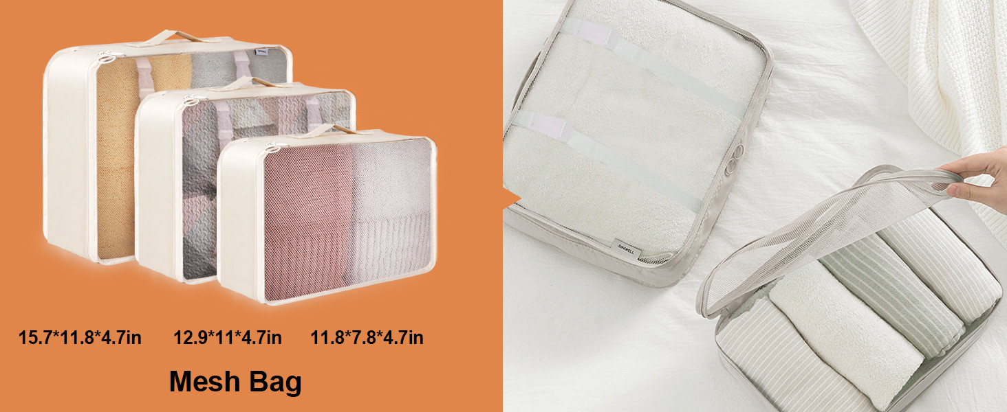 8 Set Packing Cubes for Suitcases, kingdalux Travel Luggage Packing Organizers with Laundry Bag, ... | Amazon (US)