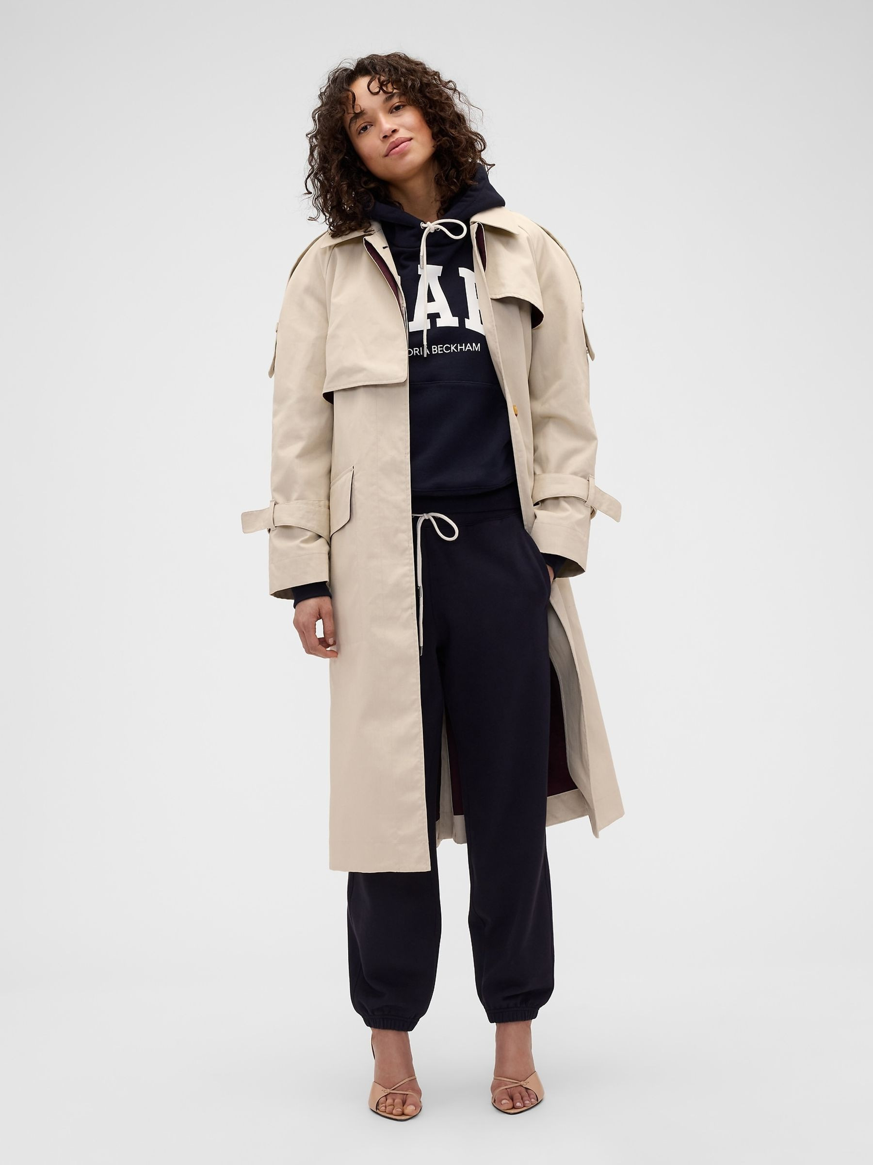 Gap x Victoria Beckham Navy Heavyweight French Terry Joggers | Gap | GAP UK