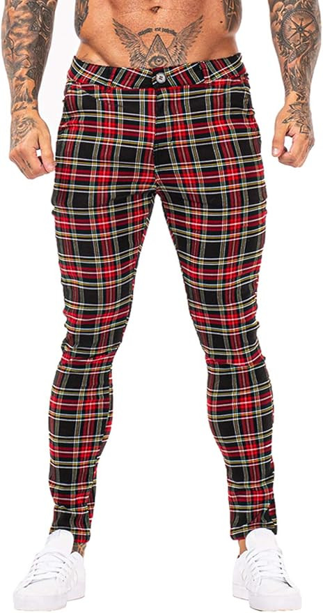 GINGTTO Mens Casual Pants Slim Fit Stretch Pants for Men | Amazon (US)