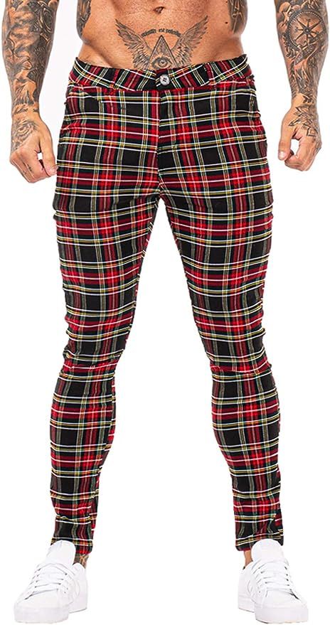 GINGTTO Mens Casual Pants Slim Fit Stretch Pants for Men | Amazon (US)