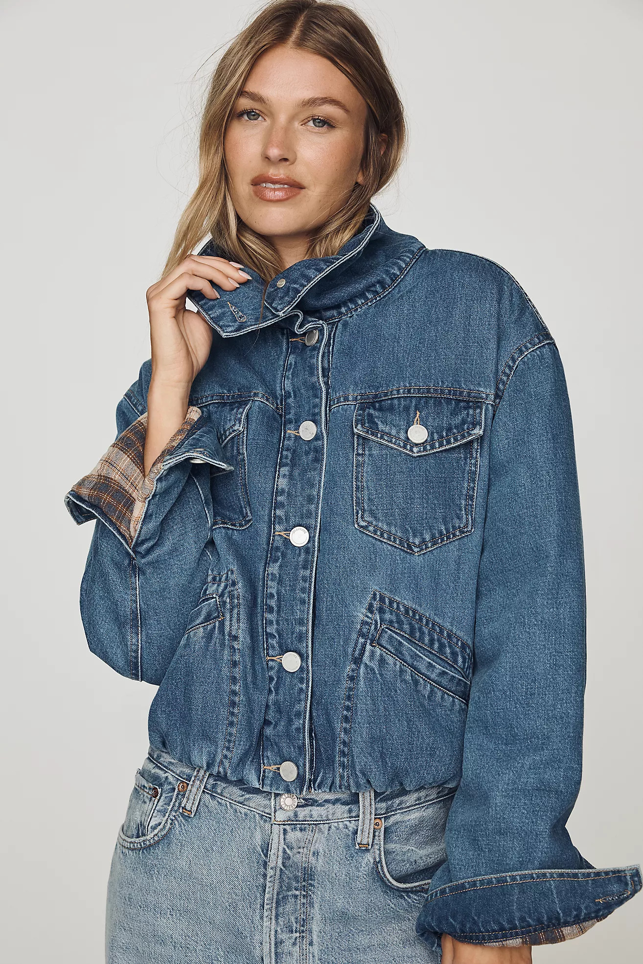 BLANKNYC Side Quest Funnel-Neck Jacket | Anthropologie (US)