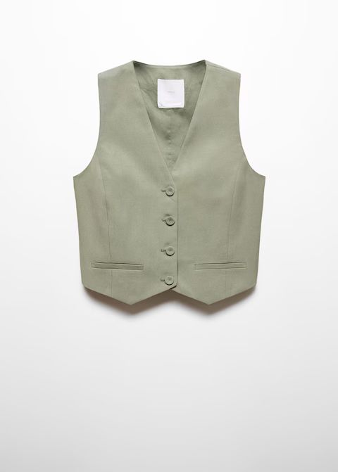 Suit vest with buttons | MANGO (US)