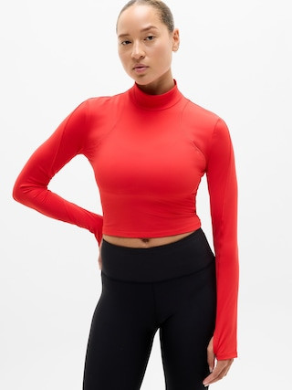 Summit Mesh Crop Top | Athleta