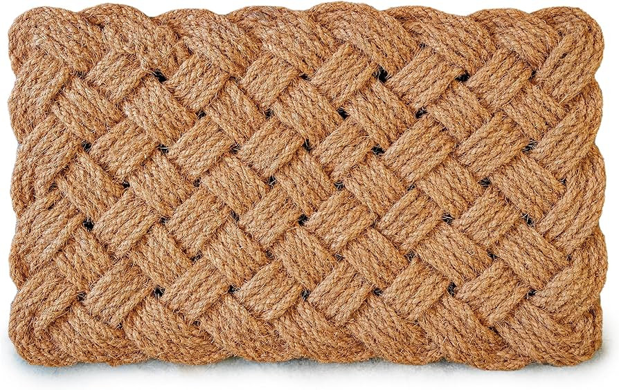 Rope Doormat 30x17 Inch, Woven Mat for Indoor and Covered Outdoor, Welcome Mat | Amazon (US)