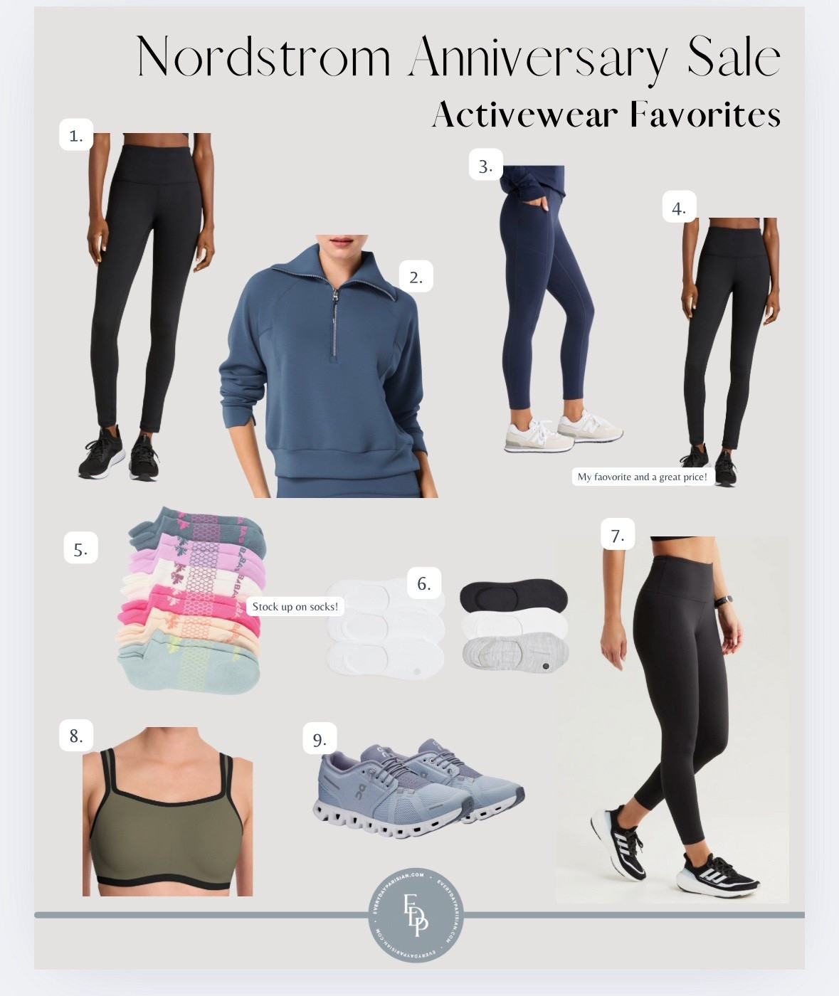The activewear category for the Nordstrom Anniversary sale is strong! I love the Zella leggings and On sneakers for my daily workouts. Both run tts I have a size small in the leggings that hold up with wash after wash. (Hang dry) 

#nordstromsale #zellaleggings

#LTKSaleAlert #LTKActive