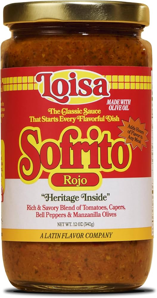 Loisa Sofrito Rojo Cooking Sauce, Non-GMO, No-MSG, No Preservatives, No Artificial Coloring, No A... | Amazon (US)