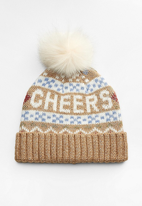 Cheers Fair Isle Pom Beanie | Maurices