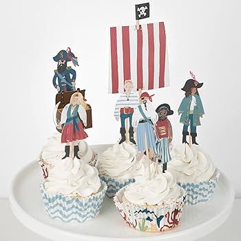 Meri Meri Pirate Ship Cupcake Kit (Pack of 24) | Amazon (US)