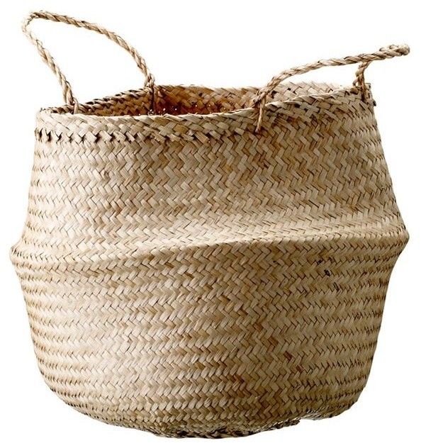 https://www.houzz.com/product/84303054-natural-seagrass-basket-with-handles-beach-style-baskets?m_re | Houzz 