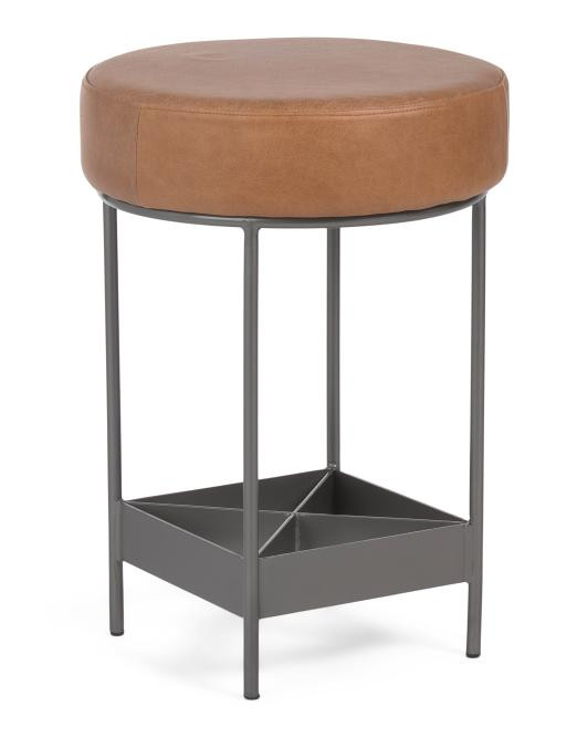 18x25 Leather Eby Counter Stool | TJ Maxx