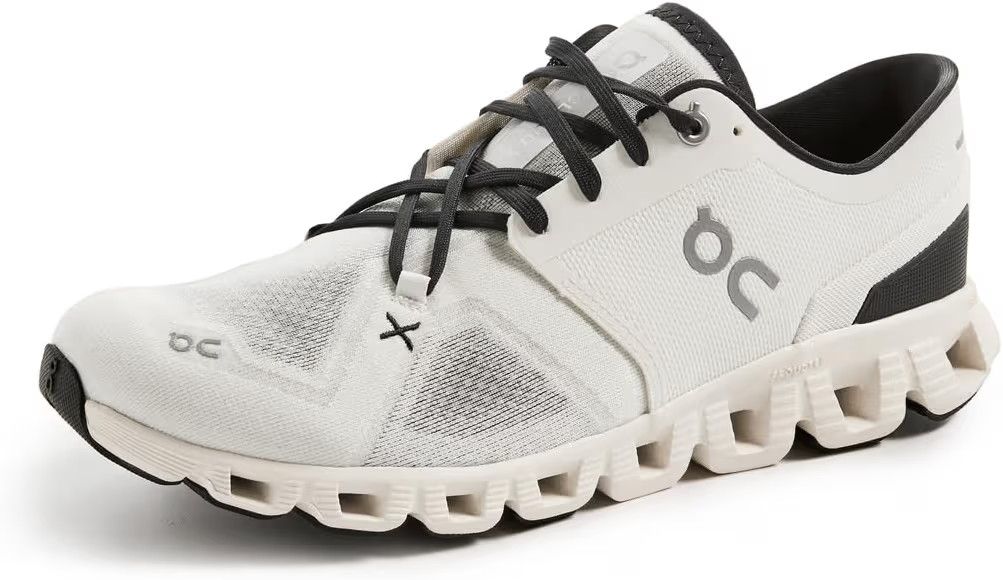 On Men's Cloud X 3 Sneakers, Ivory/Black, 11.5 Medium US | Amazon (US)