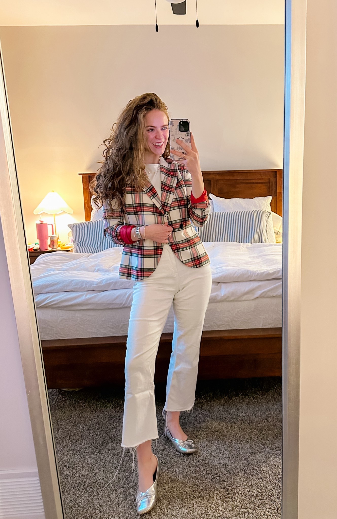 A perfect holiday party outfit!! I love this plaid blazer - it actually came from a full suit but I wear the pants & jacket separately a lot!! 

#LTKootd #LTKHoliday