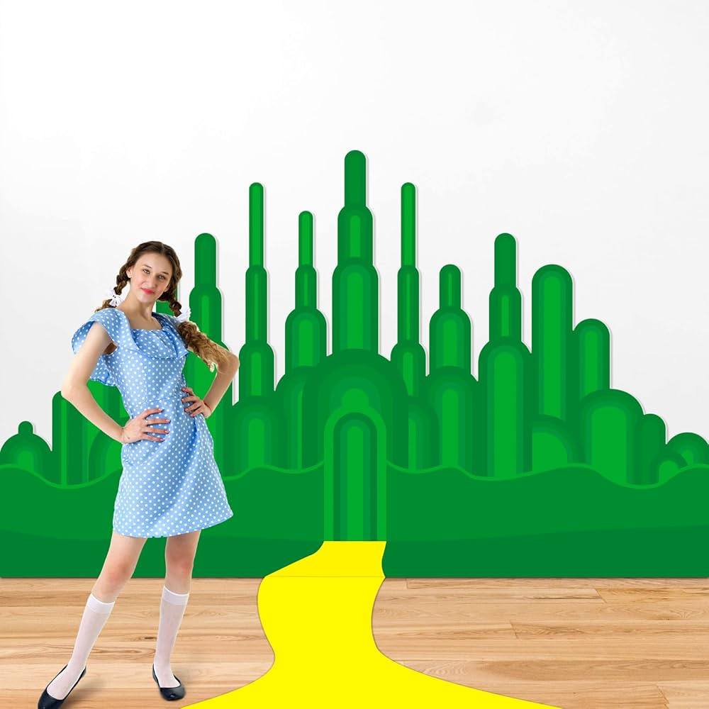 Green Castle Backdrop Wizard Halloween Trunk or Treat Decoration Emerald Castle Party Decorations... | Amazon (US)