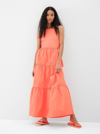 Tie-Back Halter Maxi Dress | Gap (US)