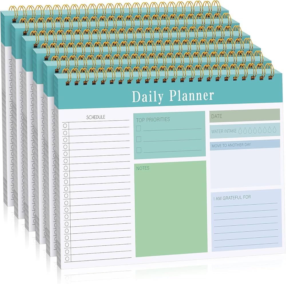6 Pack to Do List Notepad Daily Planner Notebook Notepads for Adults and Kids Classroom Office Gi... | Amazon (US)