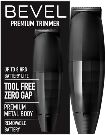 Bevel Beard Trimmer for Men - Black Edition Cordless Trimmer, 8 Hour Rechargeable Battery Life, T... | Amazon (US)