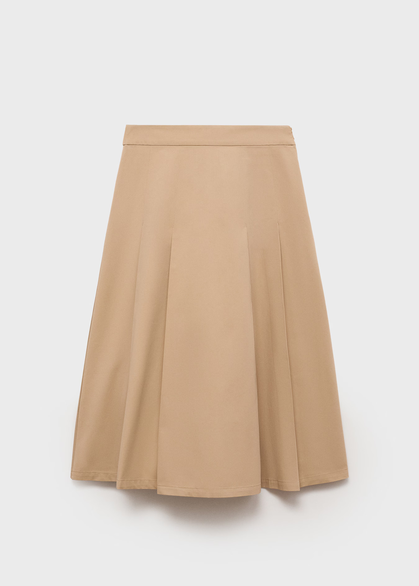Flared skirt with pleated detail - Women | MANGO USA | Mango (US/MX/AU)