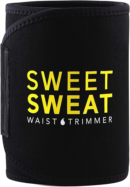 Sports Research Sweet Sweat Premium Waist Trimmer (Yellow Logo) for Men & Women. Includes Free Sa... | Amazon (US)