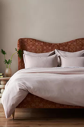 Cozy Linen Blend Flannel Duvet Cover | Anthropologie (US)
