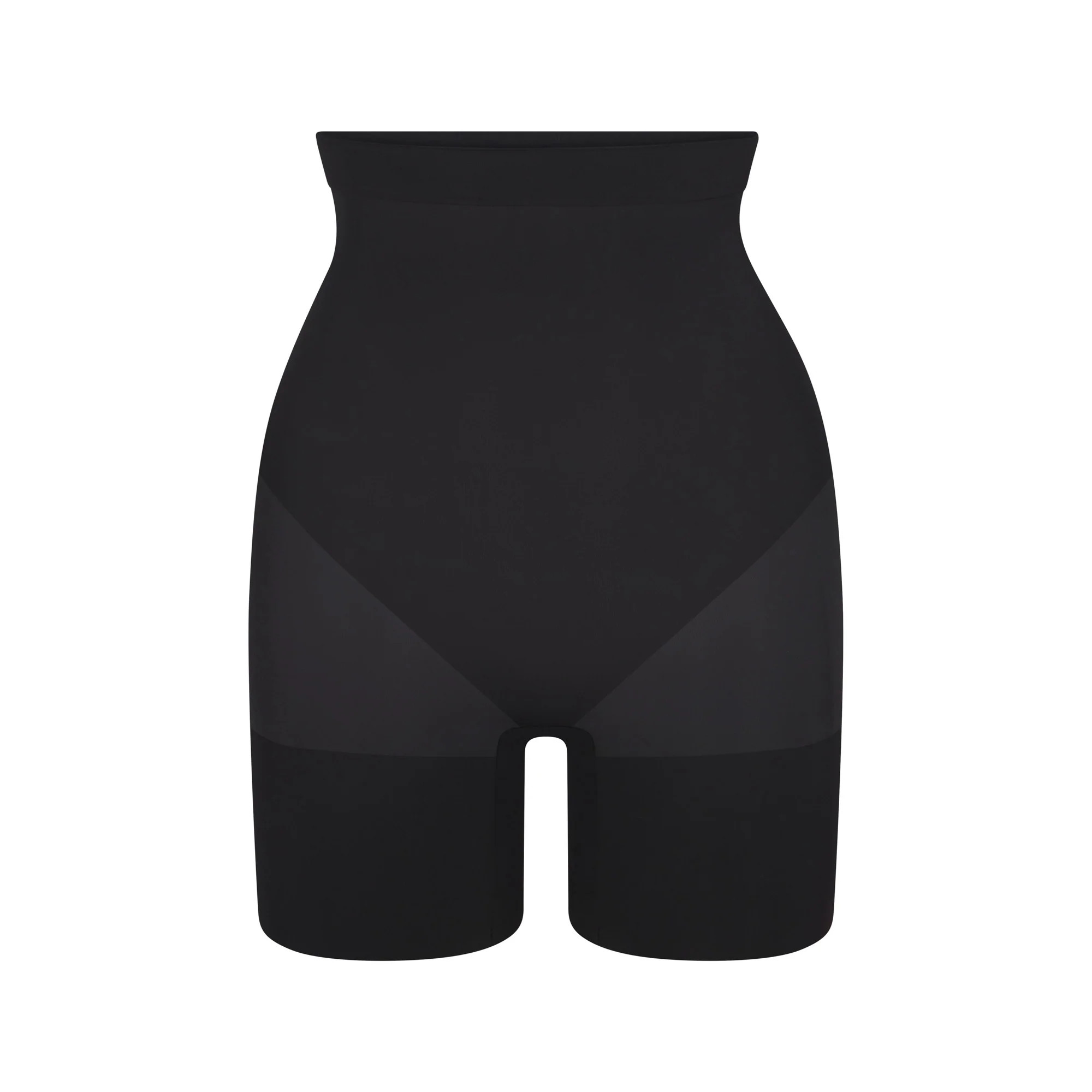 SHEER SEAMLESS HIGH-WAISTED MID THIGH SHORT | ONYX | SKIMS | SKIMS (US)