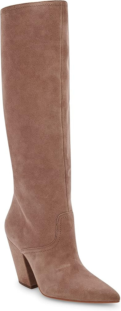 Dolce Vita Women's Nathen Fashion Boot, Mushroom Suede, 8 | Amazon (US)