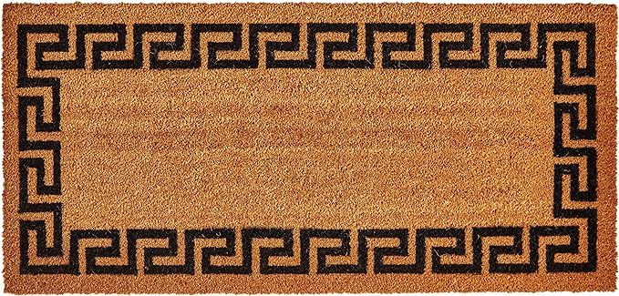 Kempf Greek Key Natural Coco Doormat, 22 by 47 by 0.5-Inch | Amazon (US)