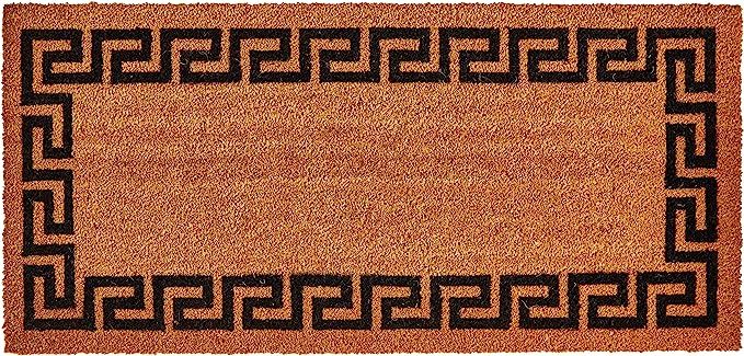 Kempf Greek Key Natural Coco Doormat, 22 by 47 by 0.5-Inch | Amazon (US)