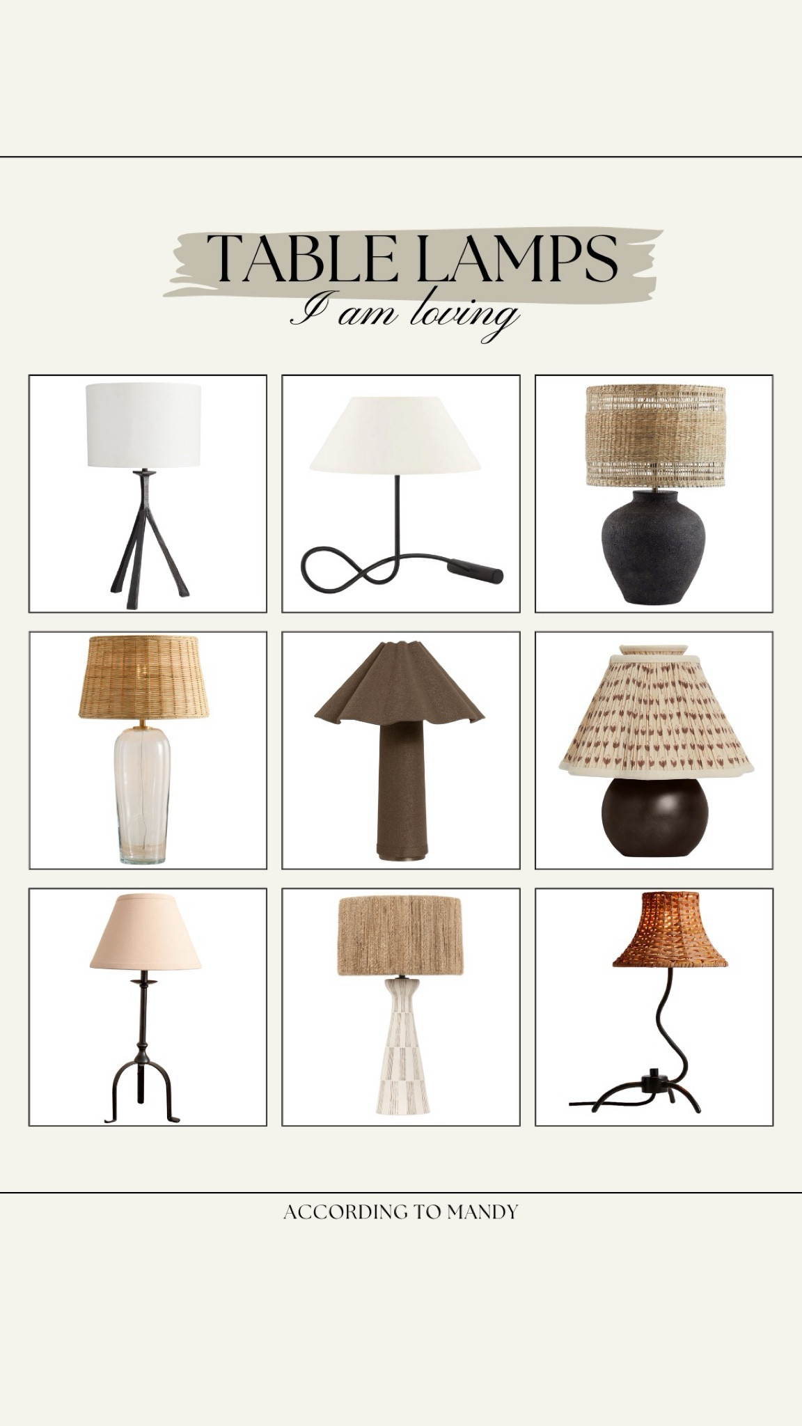 Lamps I am loving!

lamps, lamp finds, vintage rug shop, lulu & georgia, woven lamp shade, woven lamp, iron lamp, linen lamp, unique lamp, small lamp, table lamp 

#LTKStyleTip #LTKHome