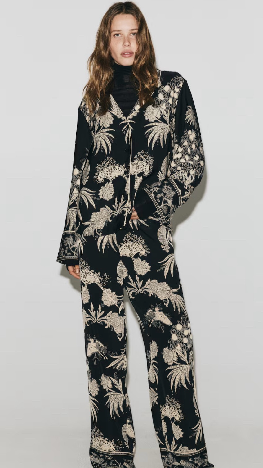 Wearing a Medium. The QUALITY is amazing ! Can wear as a pajama set or a cute set out and about in spring . No stretch. Has an Elastic waistband. Top has an oversized fit  

#LTKvlog #LTKSaleAlert #LTKootd