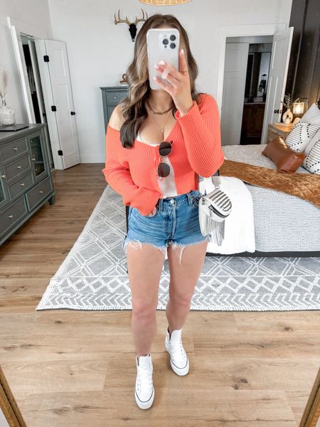 Casual Spring Outfit 🍊🤍

Tank Top — small
Sweater — medium
Shorts — 27

casual running errands outfit | orange spring sweater | casual style | casual spring outfits | Levi’s denim shorts | Levi’s cutoffs | Amazon outfit | amazon style | white leather platform converse sneakers outfit spring | casual spring brunch outfit | orange sweater | white belt bag | just have summer bag 



#LTKfindsunder50 #LTKstyletip #LTKfindsunder100