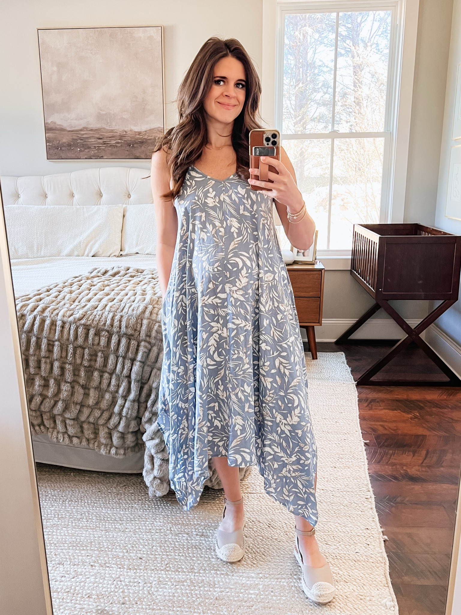 Flowy with pockets! Love the length  