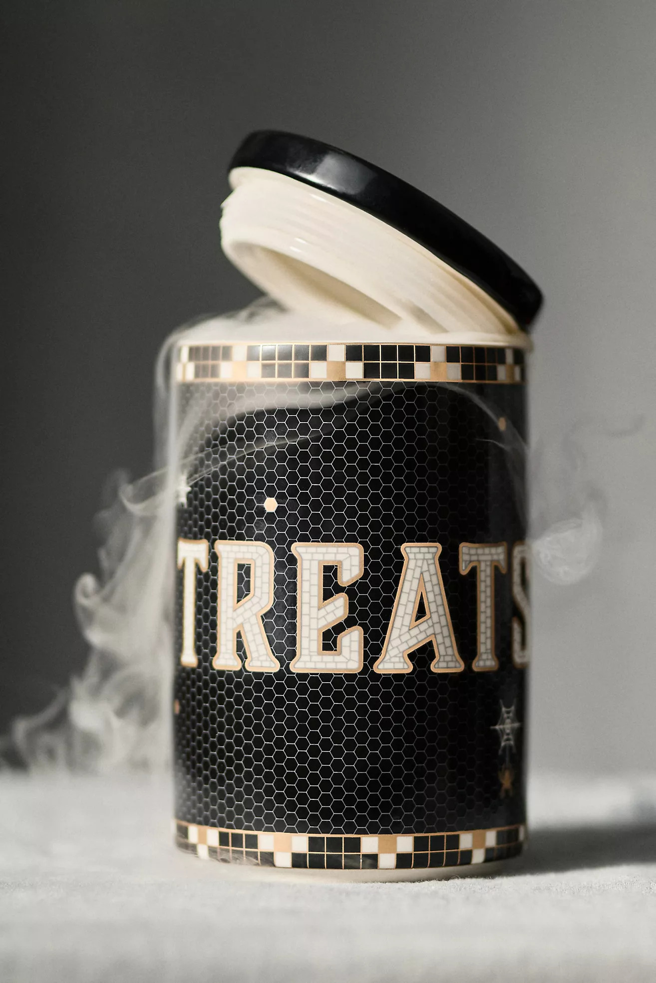 The Bistro Tile Stoneware Cannister: Halloween Edition | Anthropologie (US)