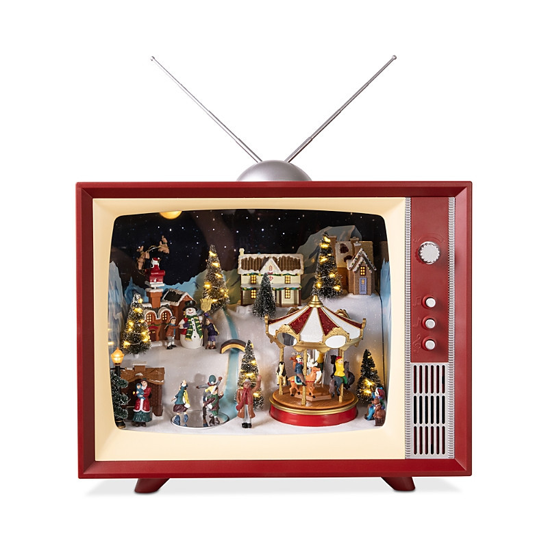 Mr. Christmas Animated Musical Vintage-Style Television Decoration | Bloomingdale's (US)